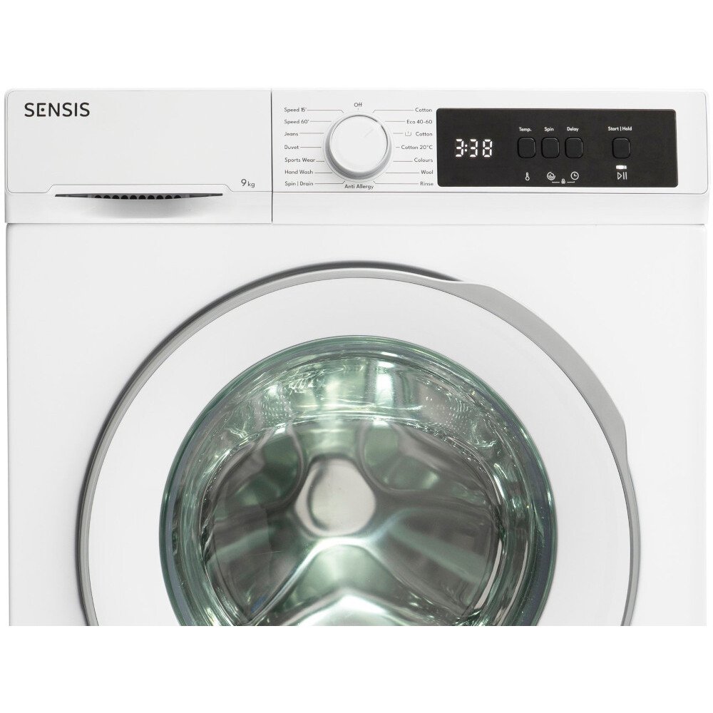 Sensis WMF01914AW Washing Machine, 9kg, 1400 Spin, White, A Rated