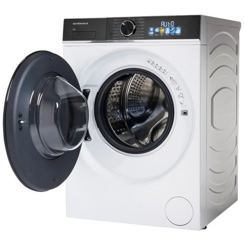 Schonhaus WMSF011014AW Washing Machine, 10kg, 1400 Spin, White, A Rated