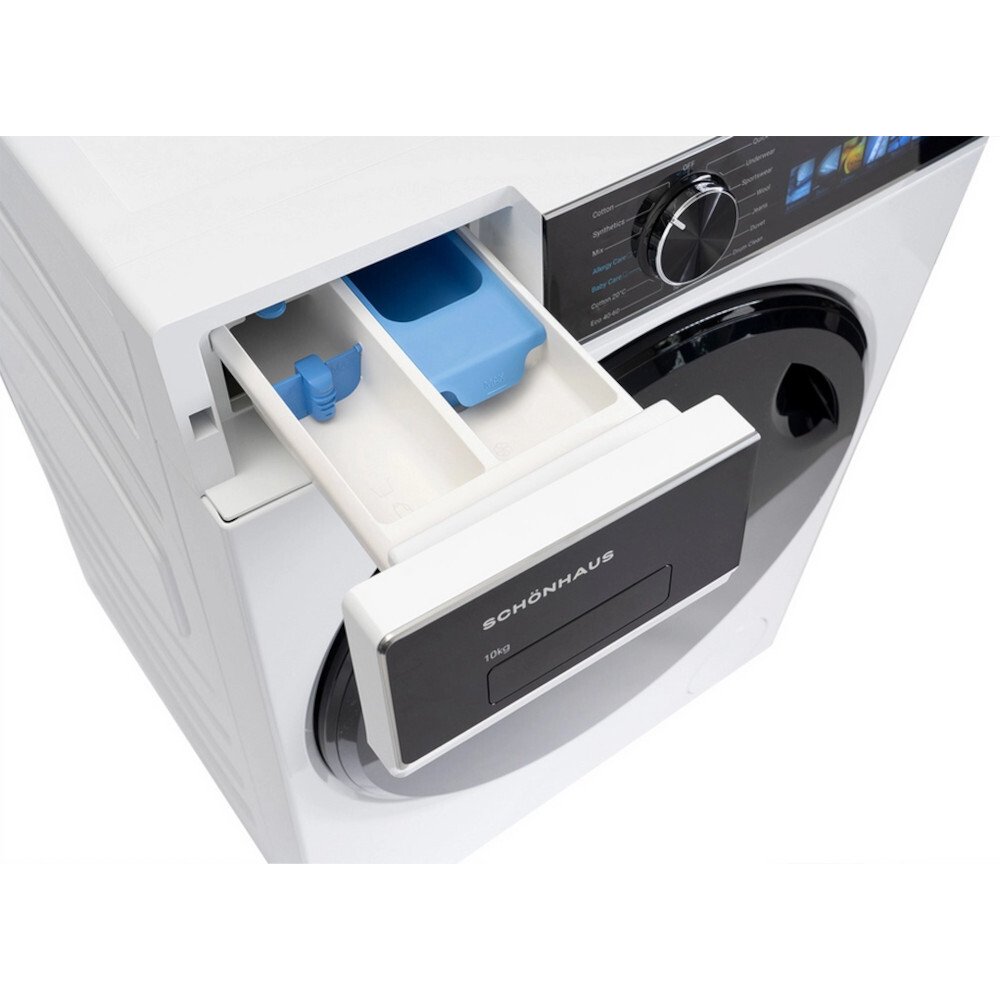 Schonhaus WMSF011014AW Washing Machine, 10kg, 1400 Spin, White, A Rated