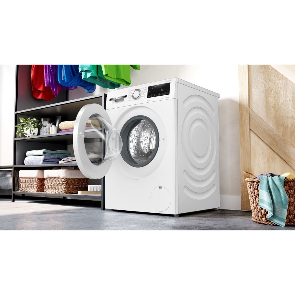Bosch WNA134U8GB Series 4 Washer Dryer, 8kg/5kg, 1400 Spin, White, C Rated