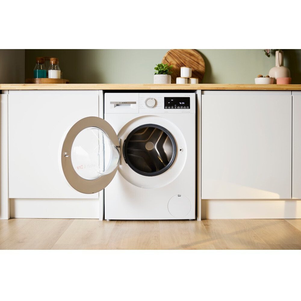 Bosch WNA144V9GB Series 4 Washer Dryer, 9kg/5kg, 1400 Spin, White, E Rated