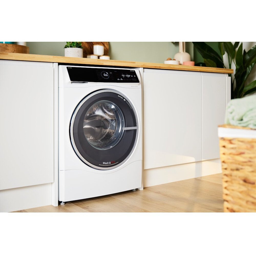 Bosch WNC25410GB Series 8 i-Dos Washer Dryer, 10kg/6kg, 1400 Spin, White, D Rated