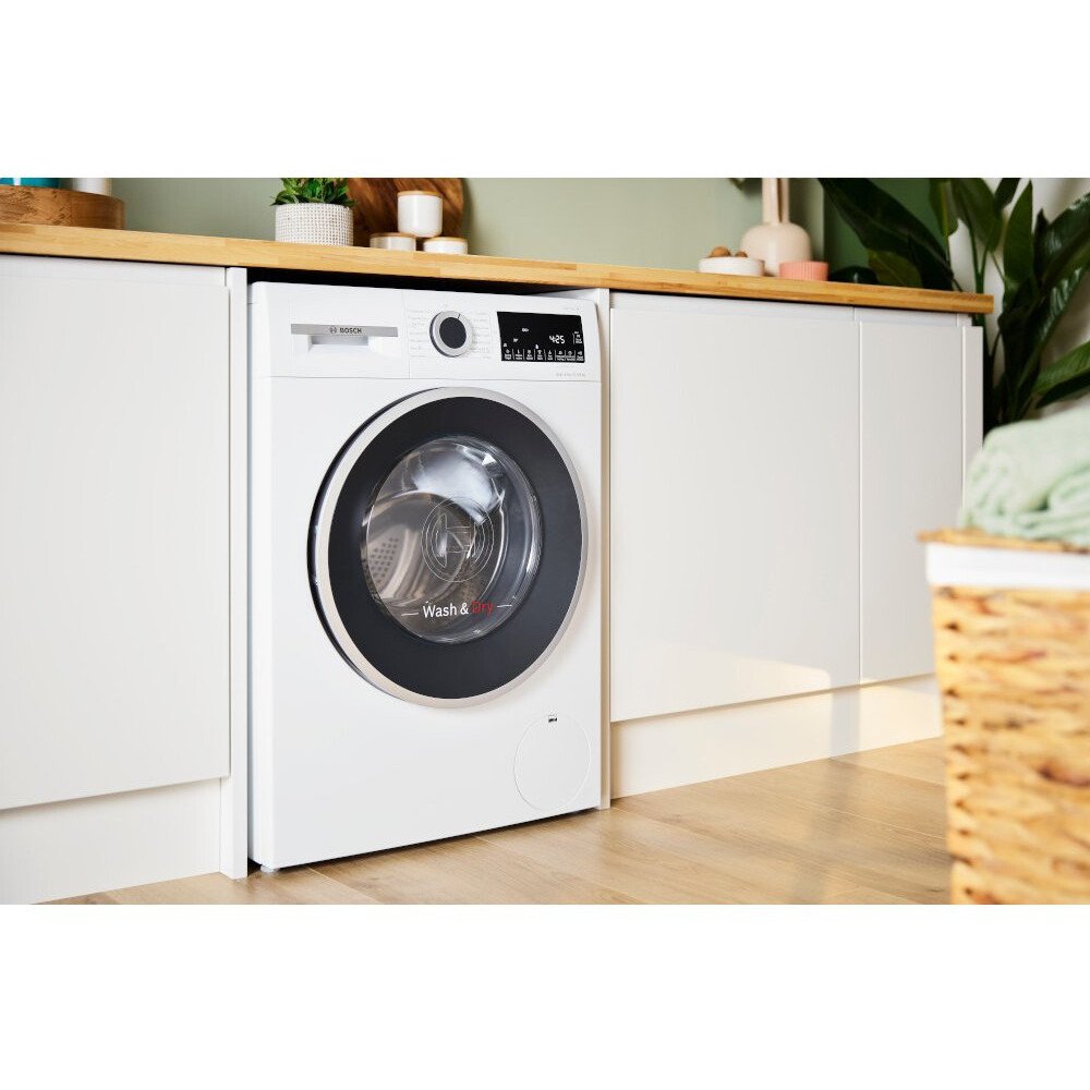 Bosch WNG25401GB Series 6 Washer Dryer, 10kg/6kg, 1400 Spin, White, A Rated
