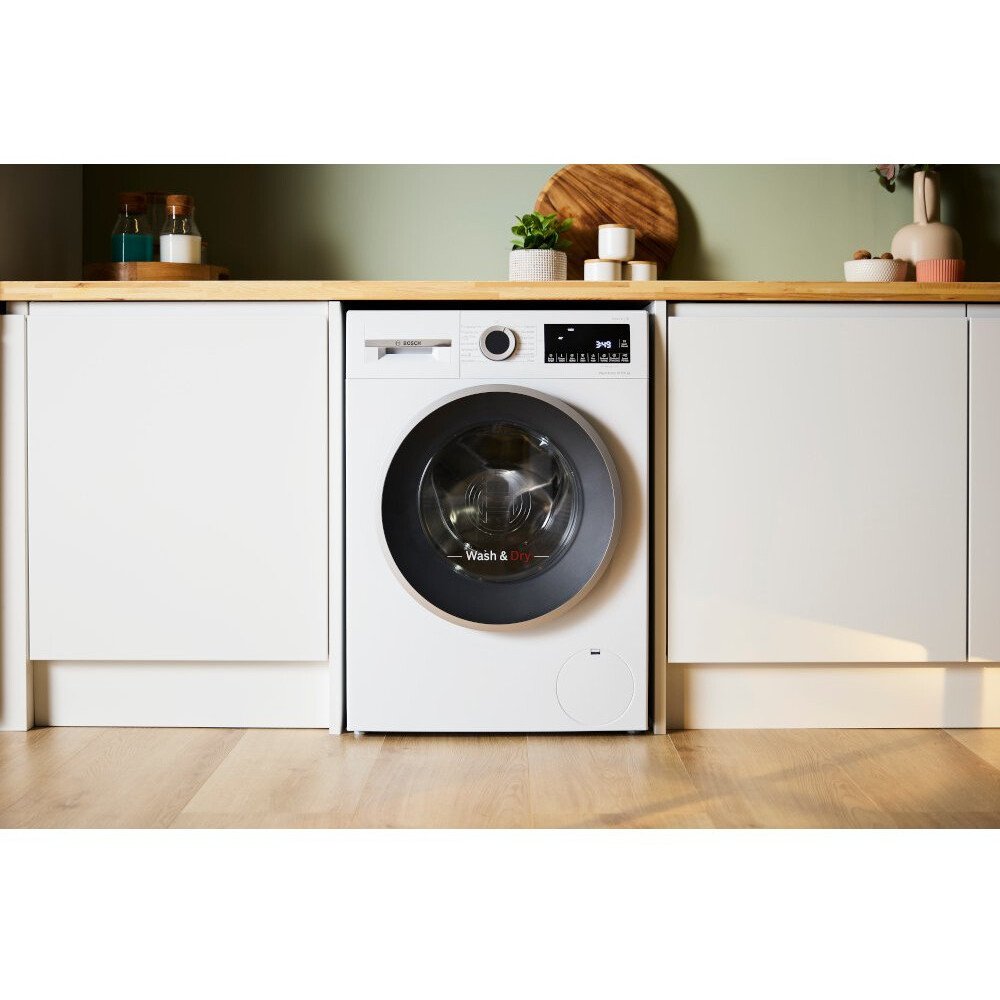 Bosch WNG25401GB Series 6 Washer Dryer, 10kg/6kg, 1400 Spin, White, A Rated