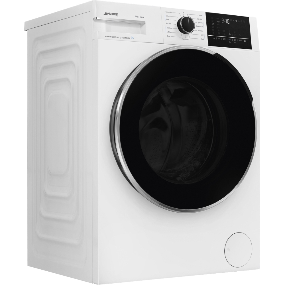 Smeg WNP84SEAUK Washing Machine, 8kg, 1400 Spin, White, A Rated