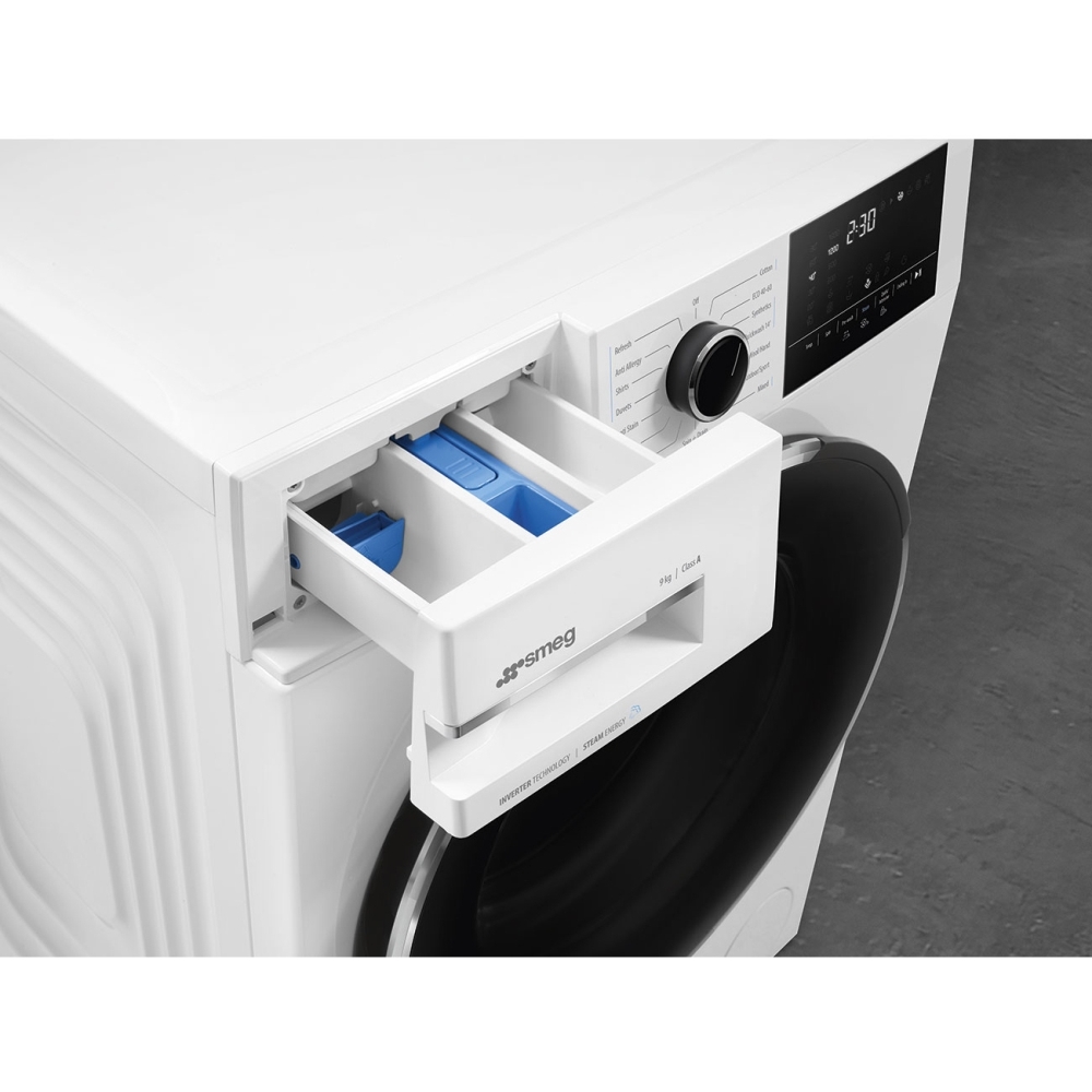 Smeg WNP96SEAUK1 Washing Machine, 9kg, 1600 Spin, White, A Rated
