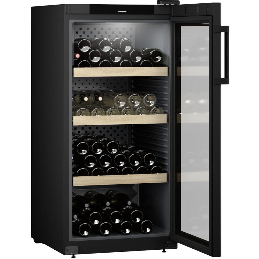 Liebherr WPbl4201 Wine Cooler, Black, E Rated
