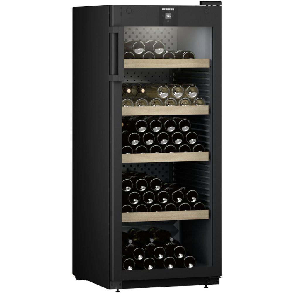 Liebherr WPbl4601 Wine Cooler, Black, F Rated