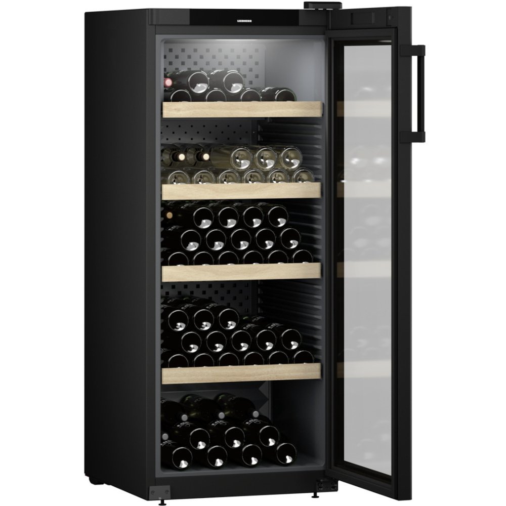 Liebherr WPbl4601 Wine Cooler, Black, F Rated