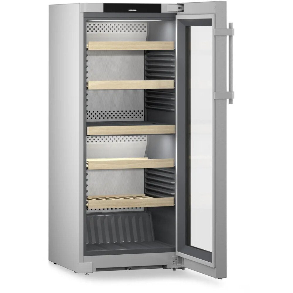 Liebherr WPsd4652 Wine Cooler, Silver, F Rated