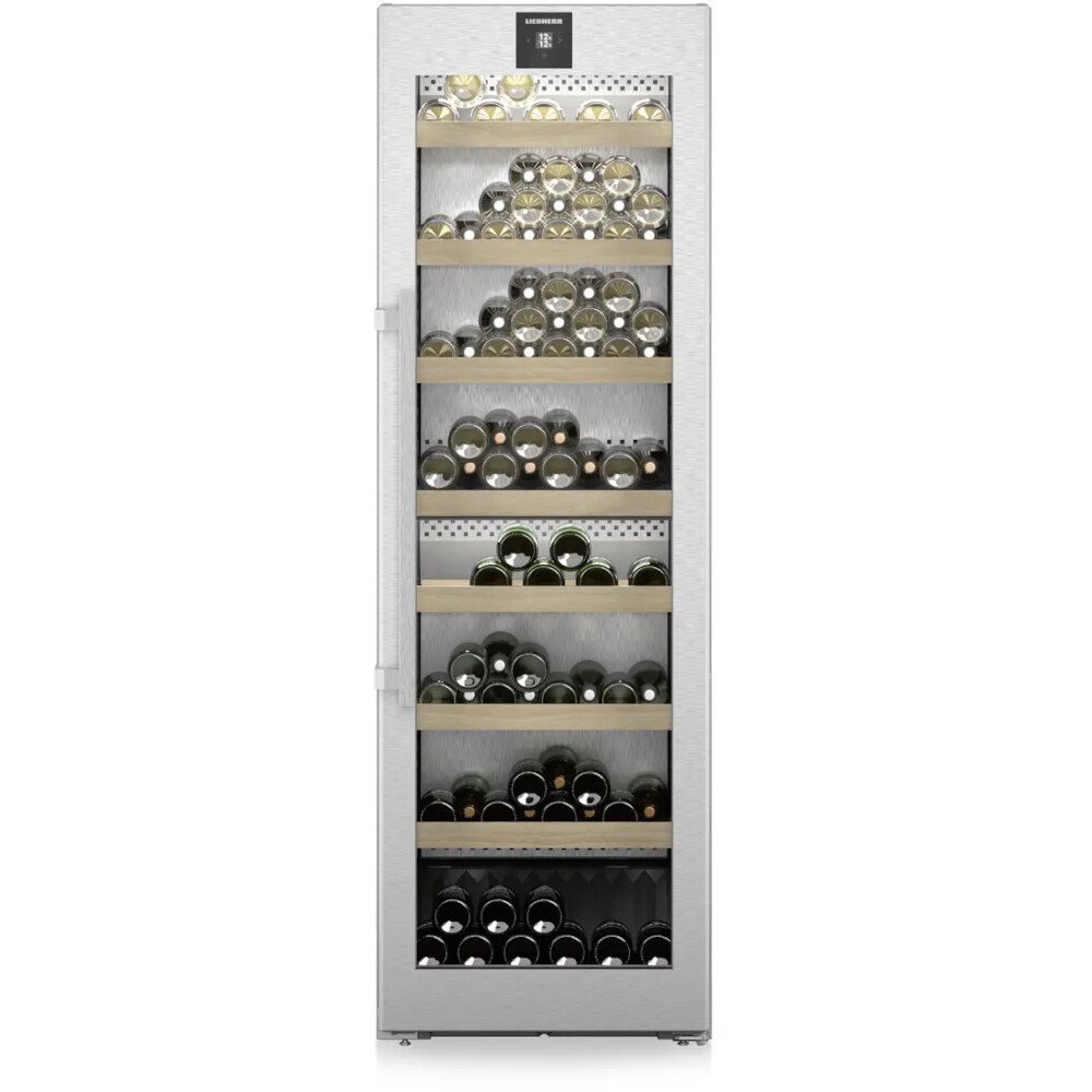 Liebherr WPsd5252 Wine Cooler, Silver, F Rated