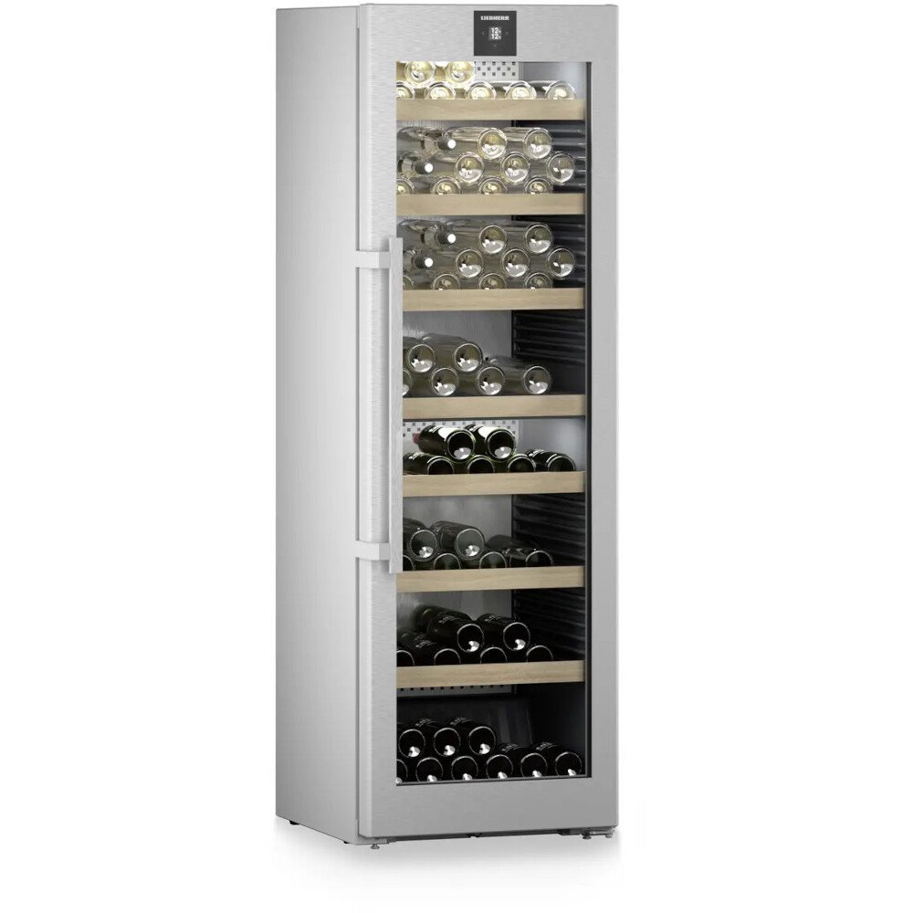Liebherr WPsd5252 Wine Cooler, Silver, F Rated
