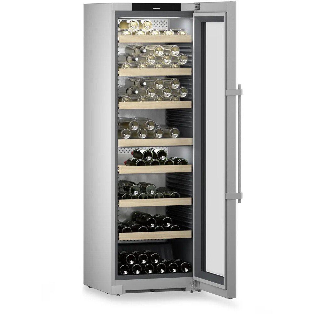 Liebherr WPsd5252 Wine Cooler, Silver, F Rated