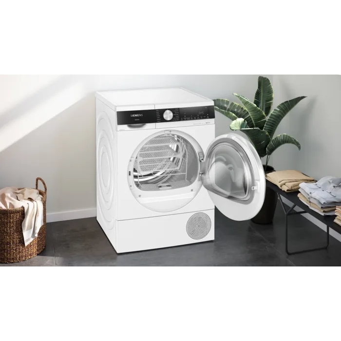 Siemens WQ45G2D2GB iQ500 Heat Pump Tumble Dryer, 9kg, White, A++ Rated