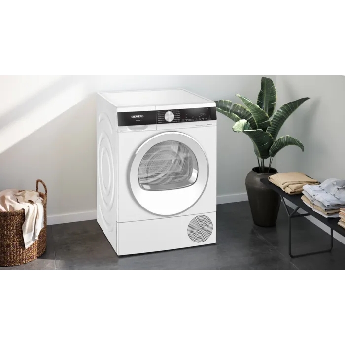 Siemens WQ45G2D2GB iQ500 Heat Pump Tumble Dryer, 9kg, White, A++ Rated
