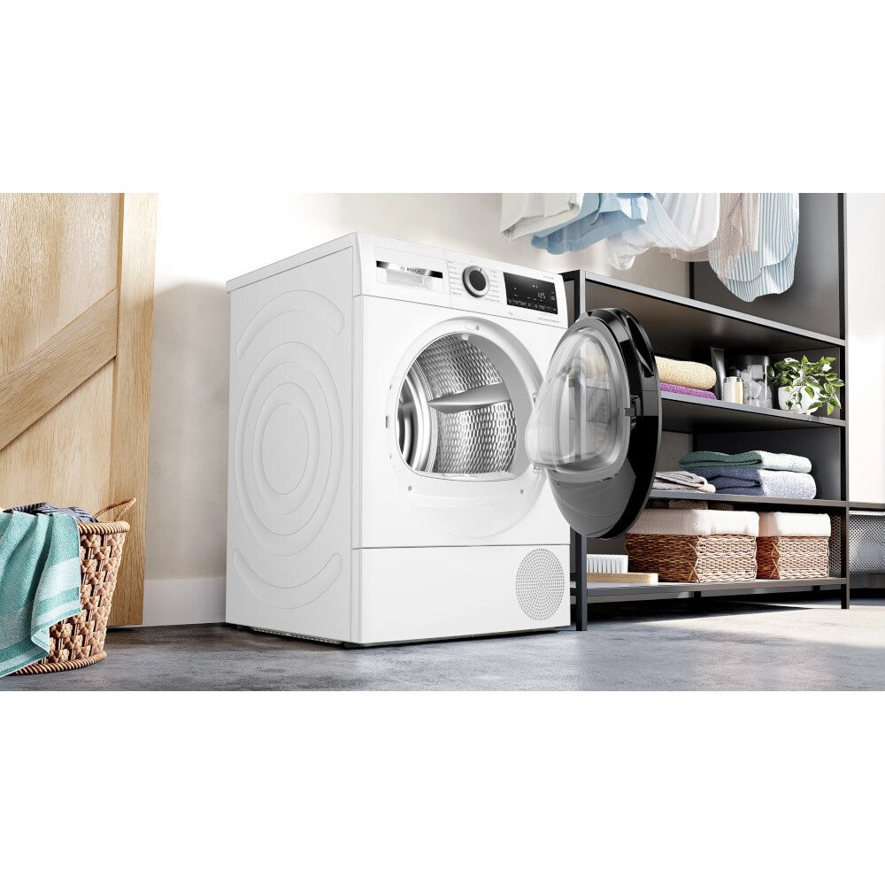 Bosch WQG24502GB Series 6 Heat Pump Tumble Dryer, 9kg, White, A+++ Rated