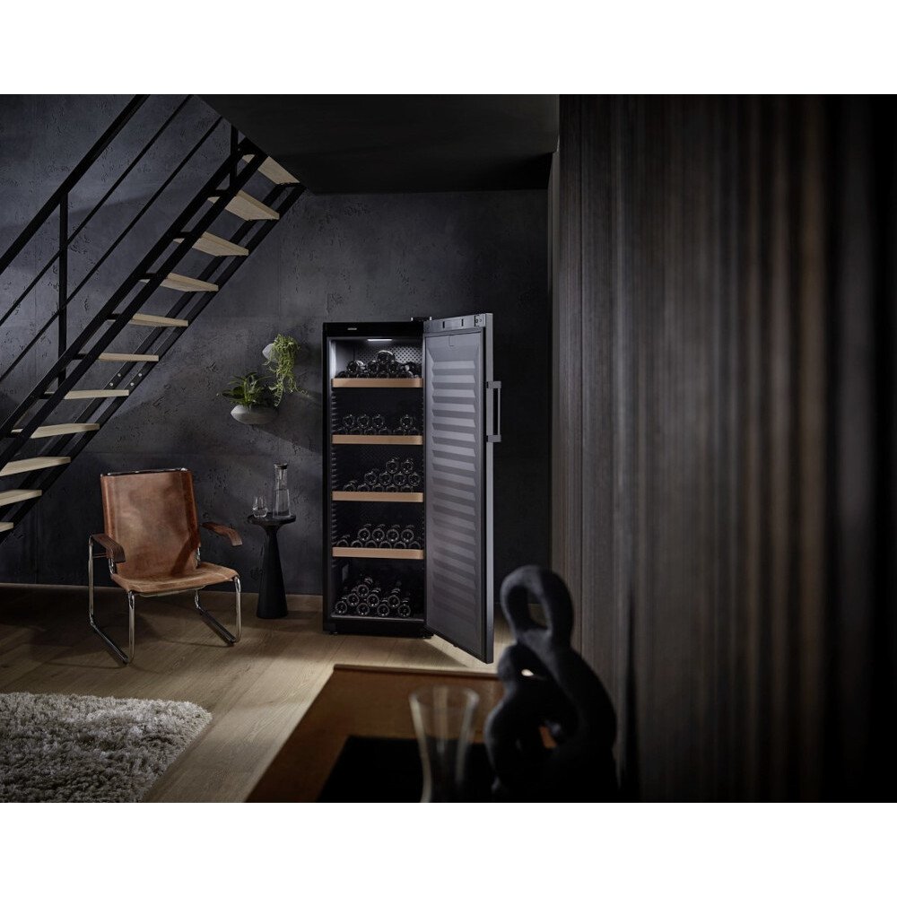 Liebherr WSbl5001 Wine Cooler, Black, E Rated