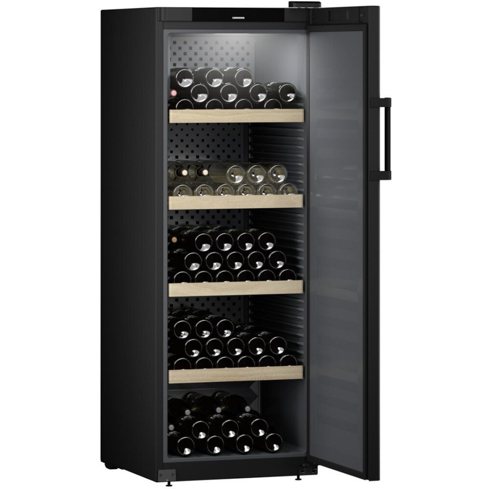 Liebherr WSbl5001 Wine Cooler, Black, E Rated