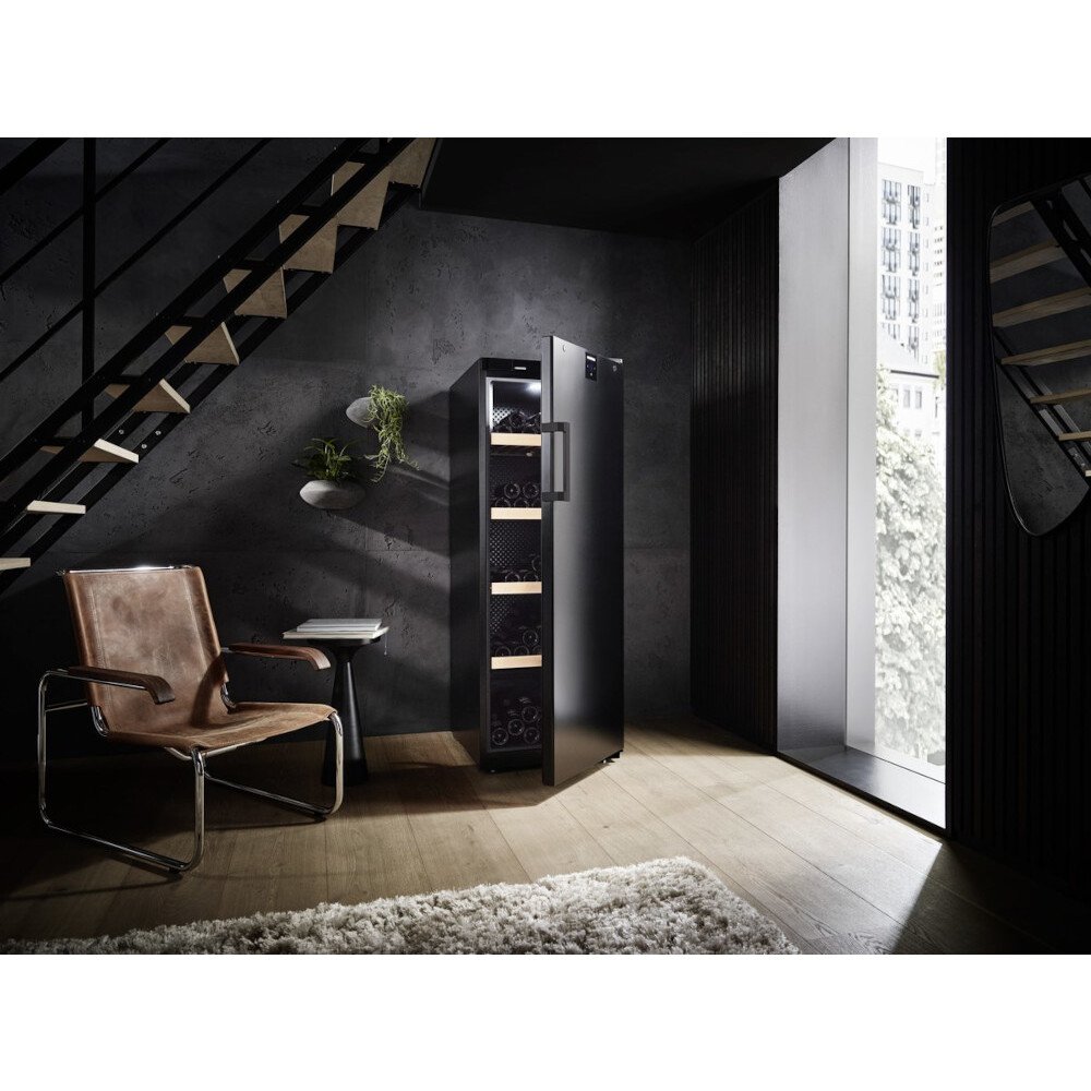 Liebherr WSbl5001 Wine Cooler, Black, E Rated