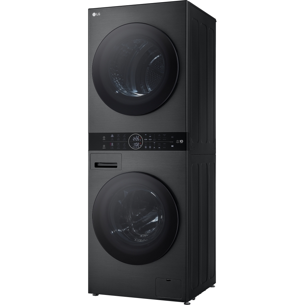 LG WT1210BBTN1 Washer Dryer, 12kg/10kg, 1400 Spin, Black, A Rated