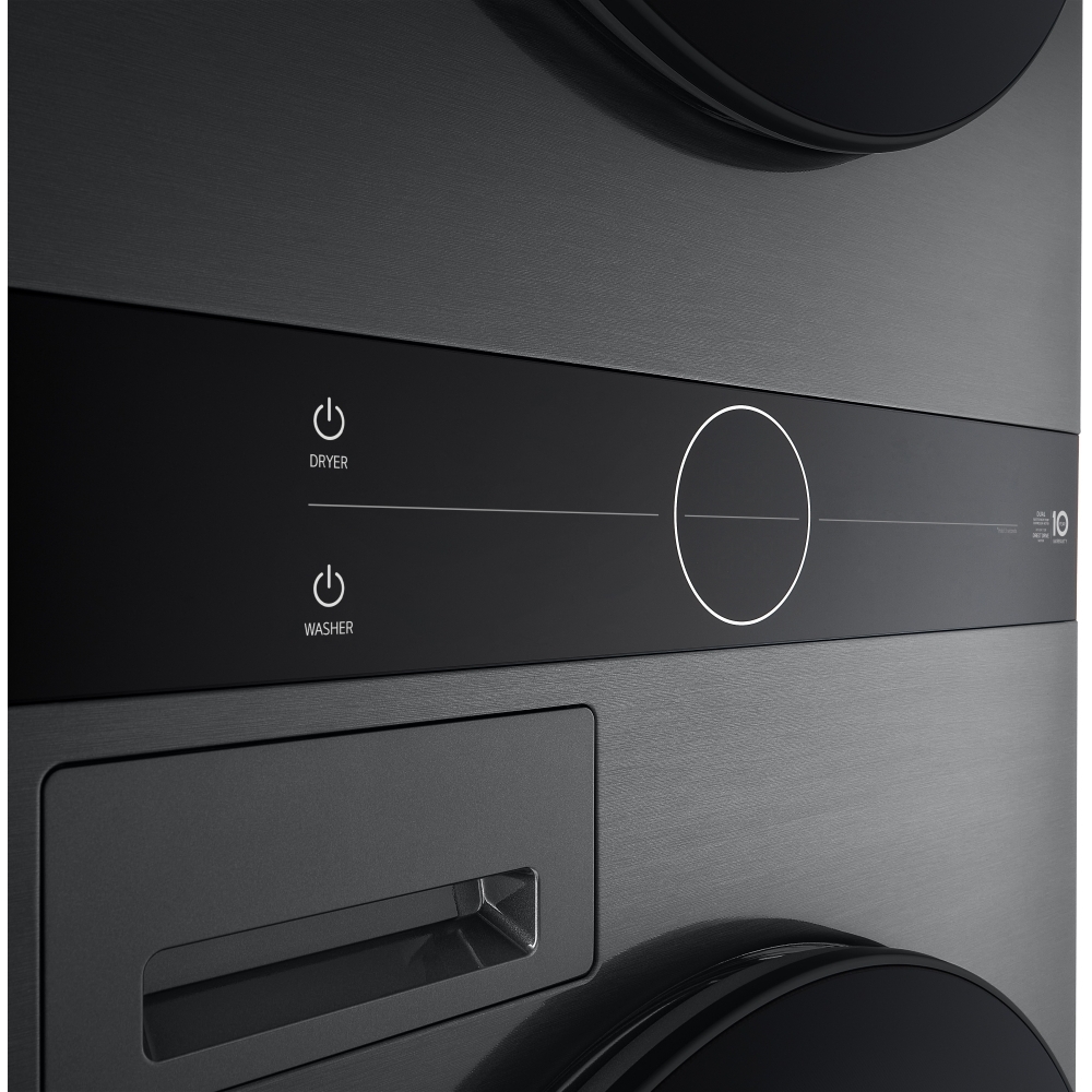 LG WT1210BBTN1 Washer Dryer, 12kg/10kg, 1400 Spin, Black, A Rated