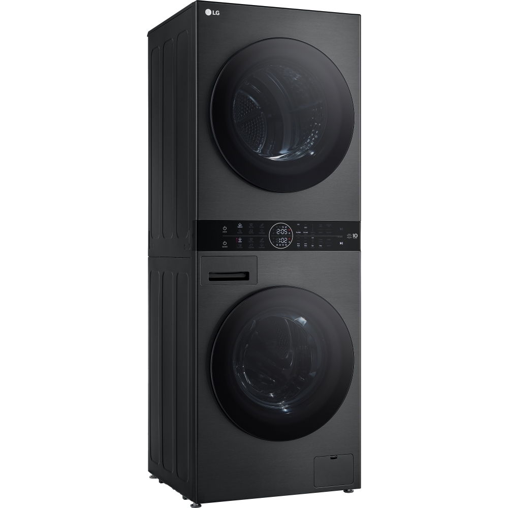 LG WT1210BBTN1 Washer Dryer, 12kg/10kg, 1400 Spin, Black, A Rated