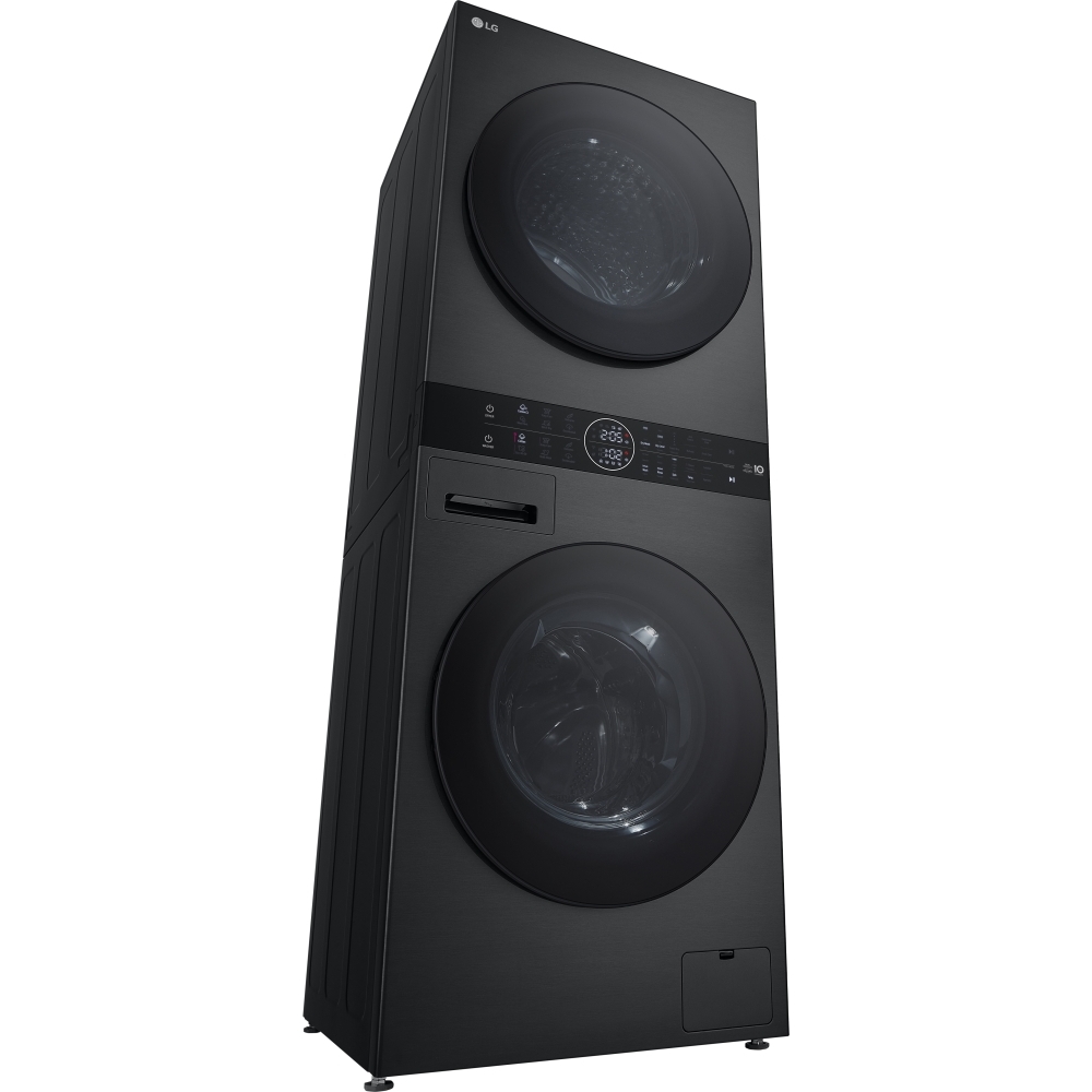 LG WT1210BBTN1 Washer Dryer, 12kg/10kg, 1400 Spin, Black, A Rated