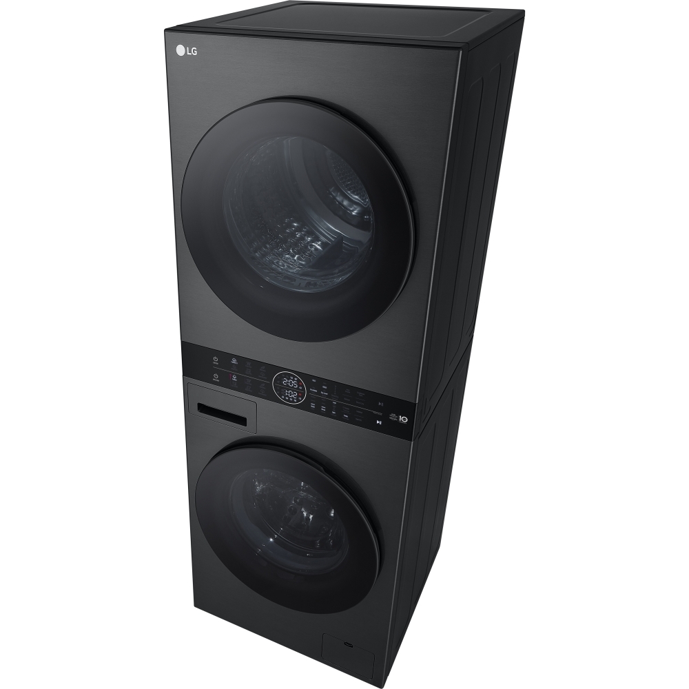 LG WT1210BBTN1 Washer Dryer, 12kg/10kg, 1400 Spin, Black, A Rated