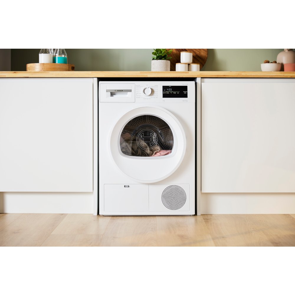 Bosch WTH85225GB Series 4 Heat Pump Tumble Dryer, 8kg, White, A++ Rated