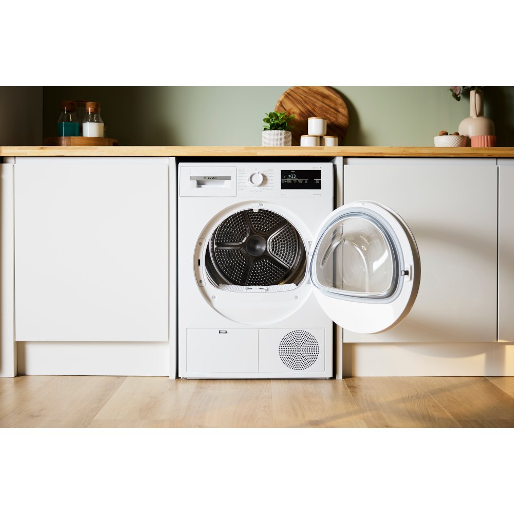 Bosch WTH85225GB Series 4 Heat Pump Tumble Dryer, 8kg, White, A++ Rated