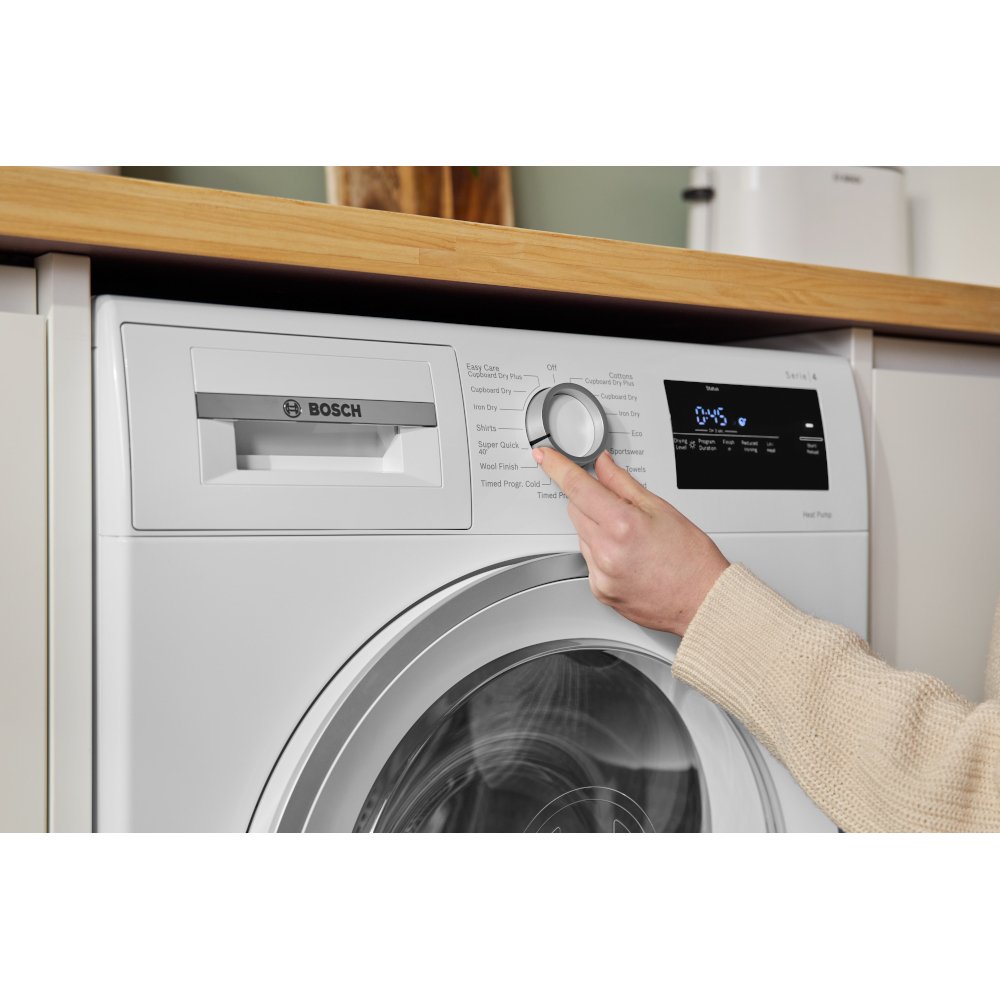Bosch WTH85226GB Series 4 Heat Pump Tumble Dryer, 8kg, White, A++ Rated