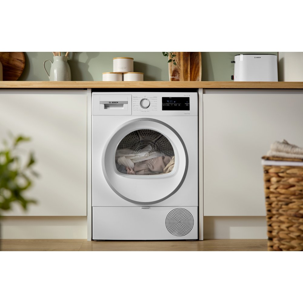 Bosch WTH85226GB Series 4 Heat Pump Tumble Dryer, 8kg, White, A++ Rated