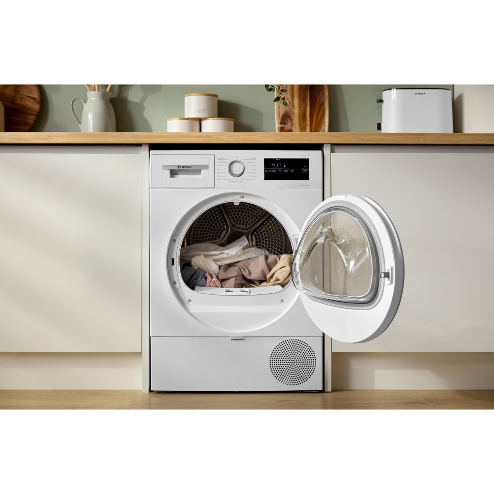 Bosch WTH85226GB Series 4 Heat Pump Tumble Dryer, 8kg, White, A++ Rated