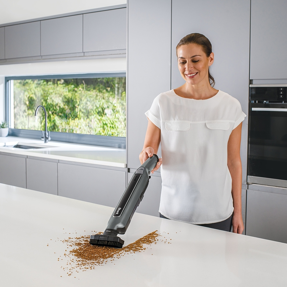 Shark WV361UK Lightweight 2-in-1 Cordless Vacuum Cleaner, Grey