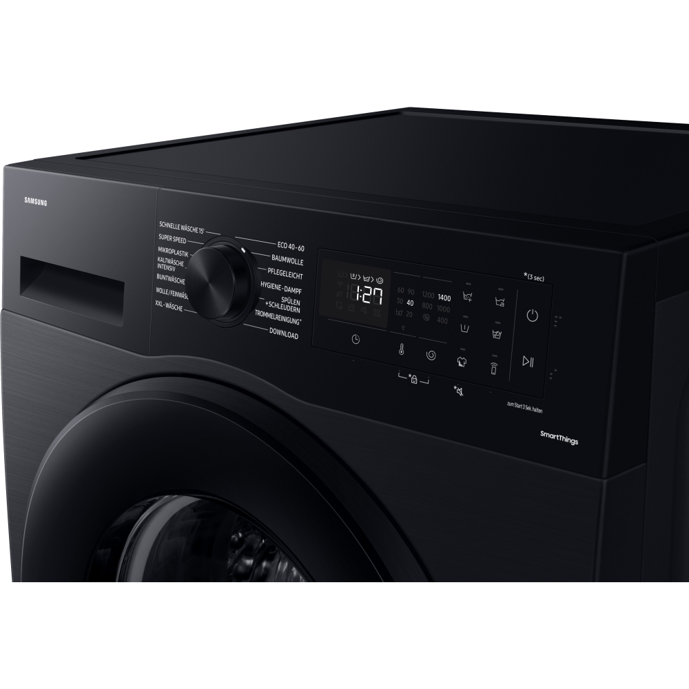 Samsung WW10FG5U34ABEU Washing Machine, 10kg, 1300 Spin, Black, A Rated