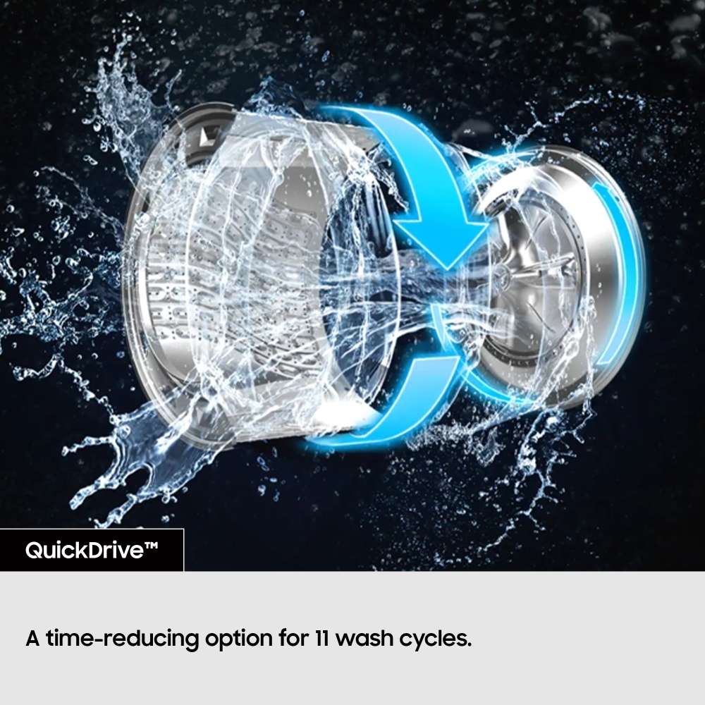 Samsung WW11DB8B95GHU1 Series 8 AI Energy Washing Machine, 11kg, 1400 Spin, White, A Rated