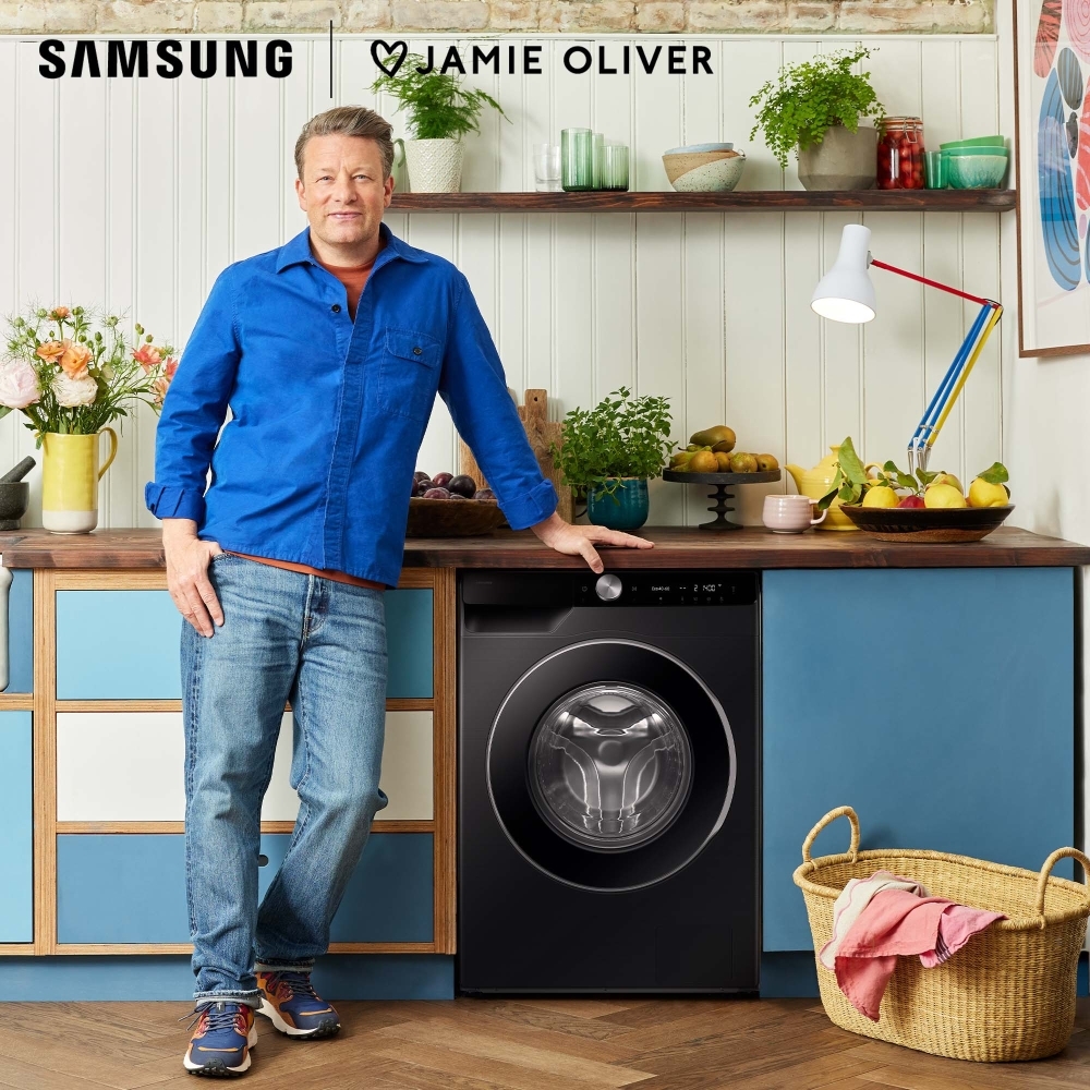 Samsung WW11DG6B85LBU1 Series 6 AI Energy  Washing Machine, 11kg, 1400 Spin, Black, A Rated