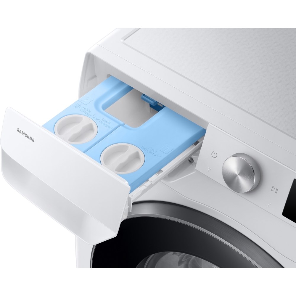 Samsung WW11DG6B85LEU1 Series 6 AI Energy Washing Machine, 11kg, 1400 Spin, White, A Rated