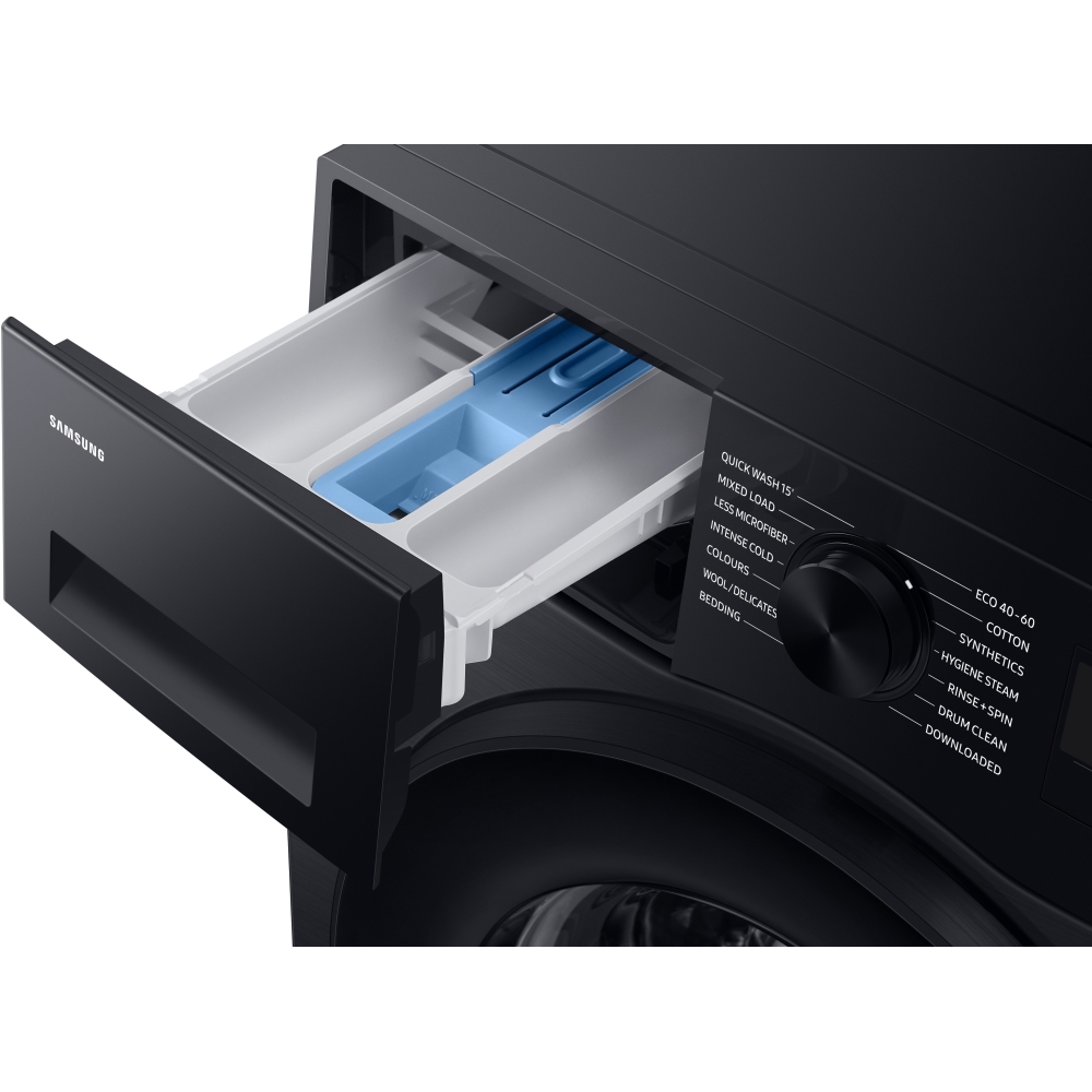 Samsung WW90CGC04DAB Series 5 Washing Machine with Ecobubble� and SmartThings AI Energy Mode, 9kg, 1400 Spin, Black, A Rated