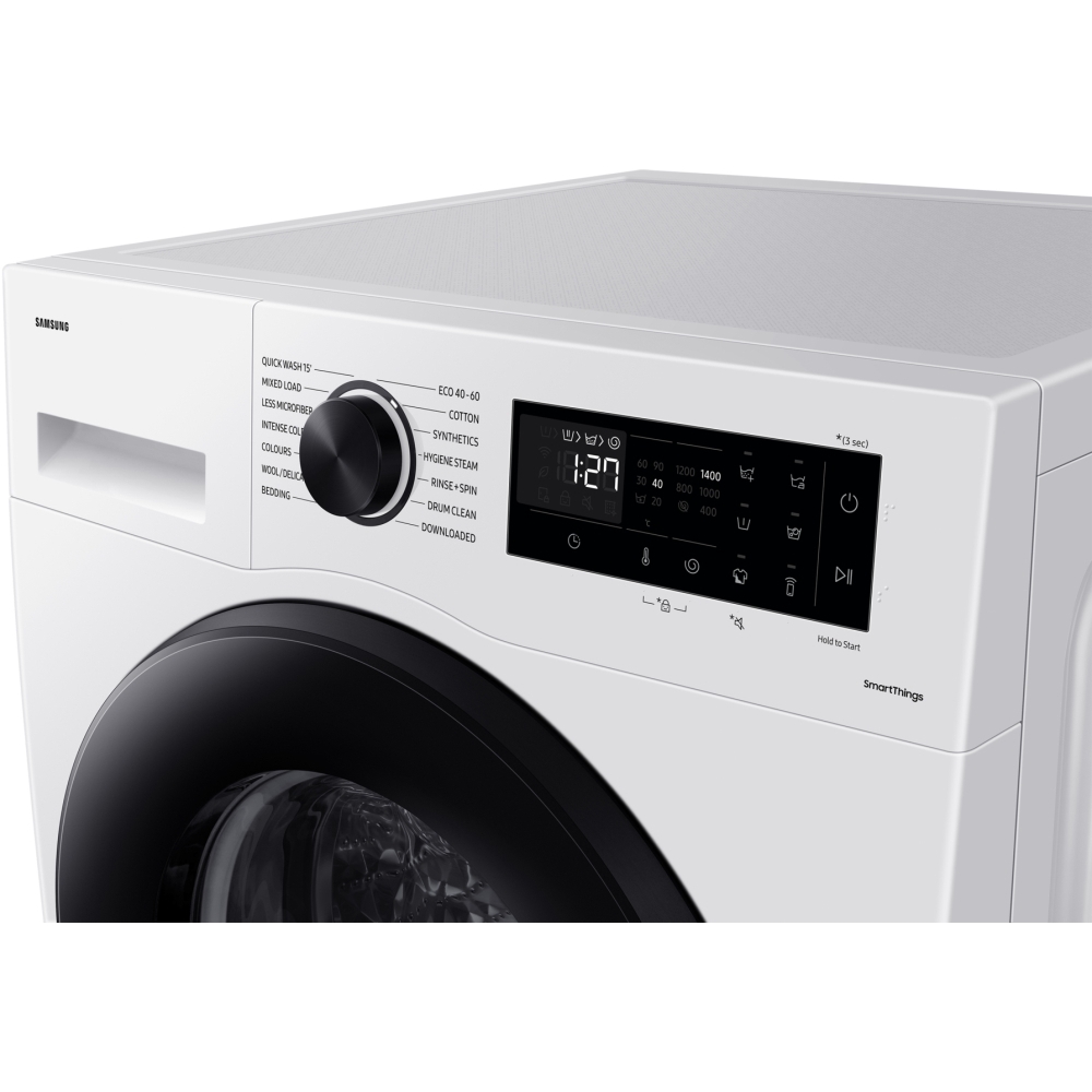 Samsung WW90CGC04DAEEU Series 5 ecobubble� with SmartThings Washing Machine, 9kg, 1400 Spin, White, A Rated
