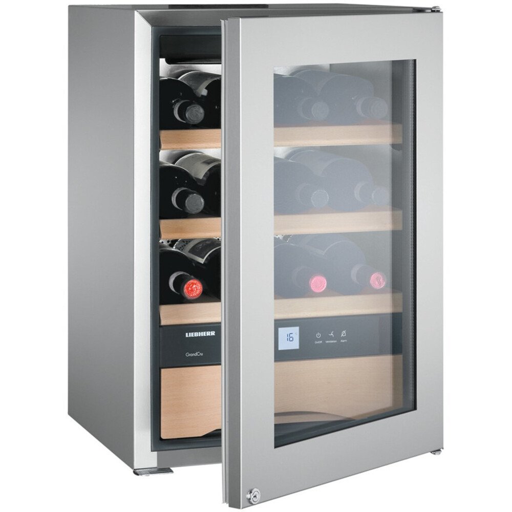 Liebherr WKes653 Wine Cooler, Stainless Steel, E Rated