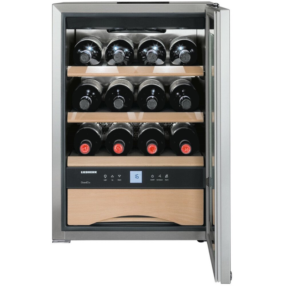 Liebherr WKes653 Wine Cooler, Stainless Steel, E Rated