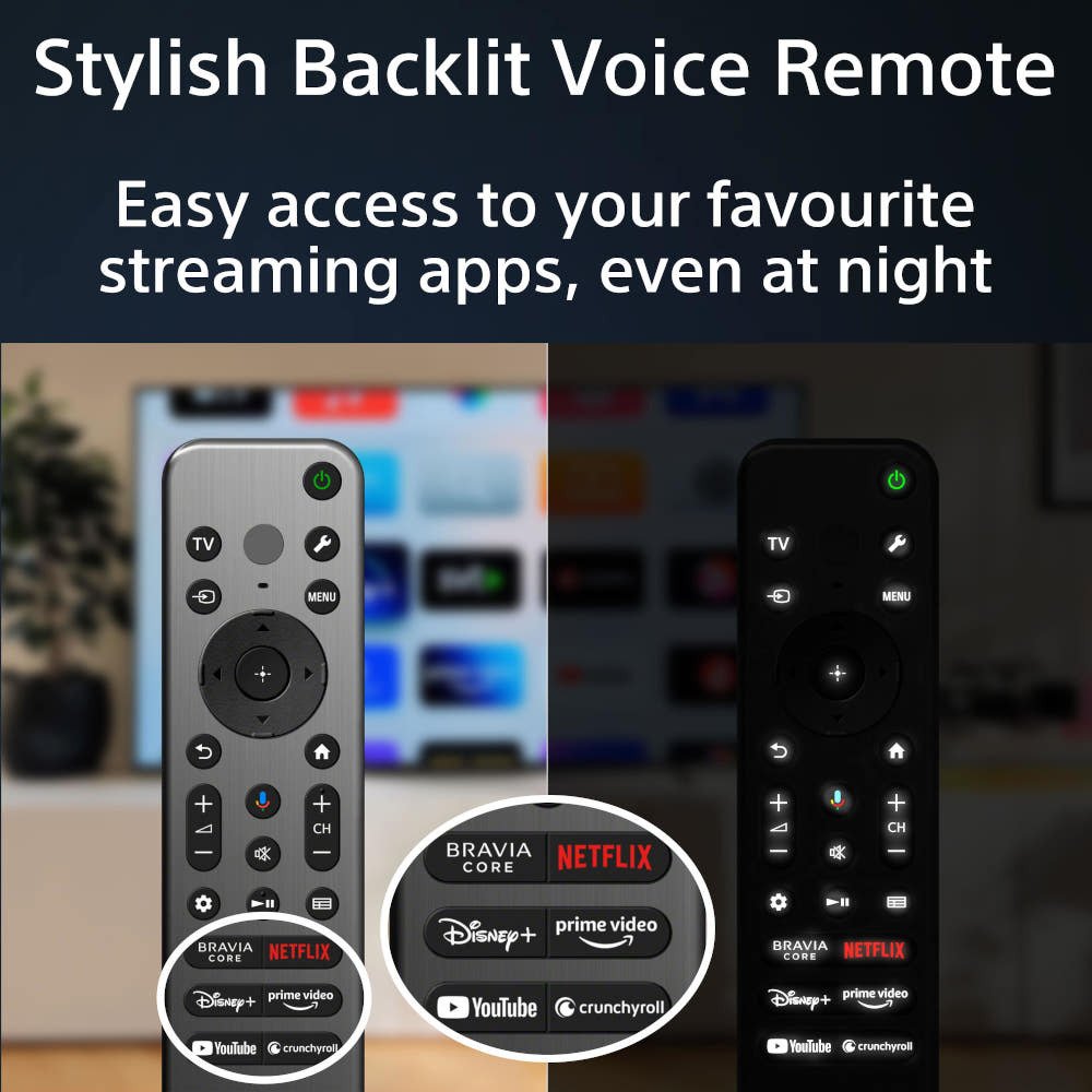 Sony XR77A95LPU A95L 77" QD-OLED 4K Ultra HD Smart TV, Black, F Rated