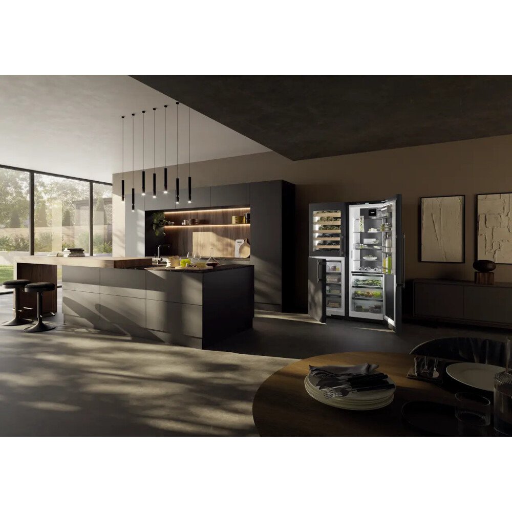 Liebherr XRCbs5295 American Fridge Freezer, Black, D Rated,  Plumbed