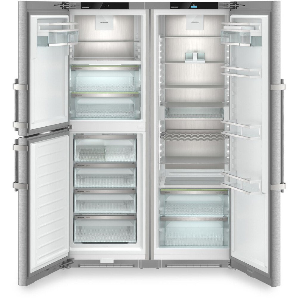 Liebherr XRCSD 5255 Prime BioFresh American Fridge Freezer,  Plumbed, Stainless Steel, D Rated