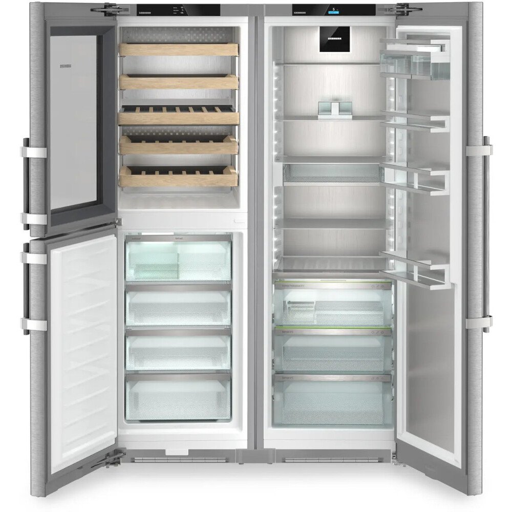 Liebherr XRCst5295 American Fridge Freezer,  Plumbed, Stainless Steel, D Rated