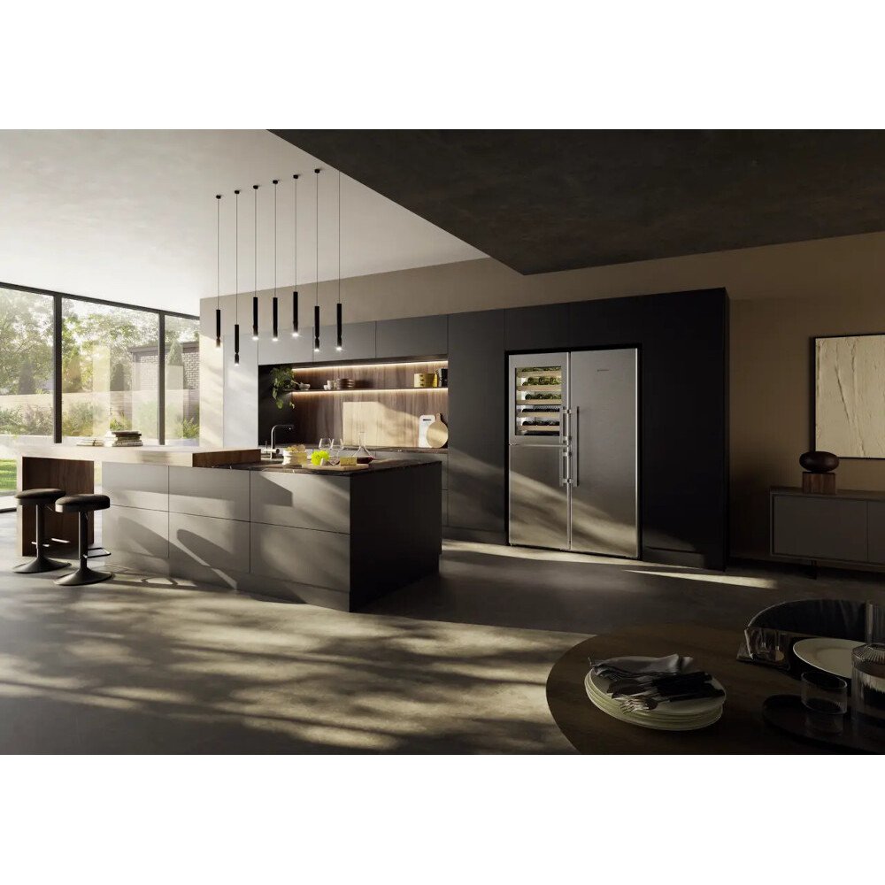 Liebherr XRCst5295 American Fridge Freezer,  Plumbed, Stainless Steel, D Rated