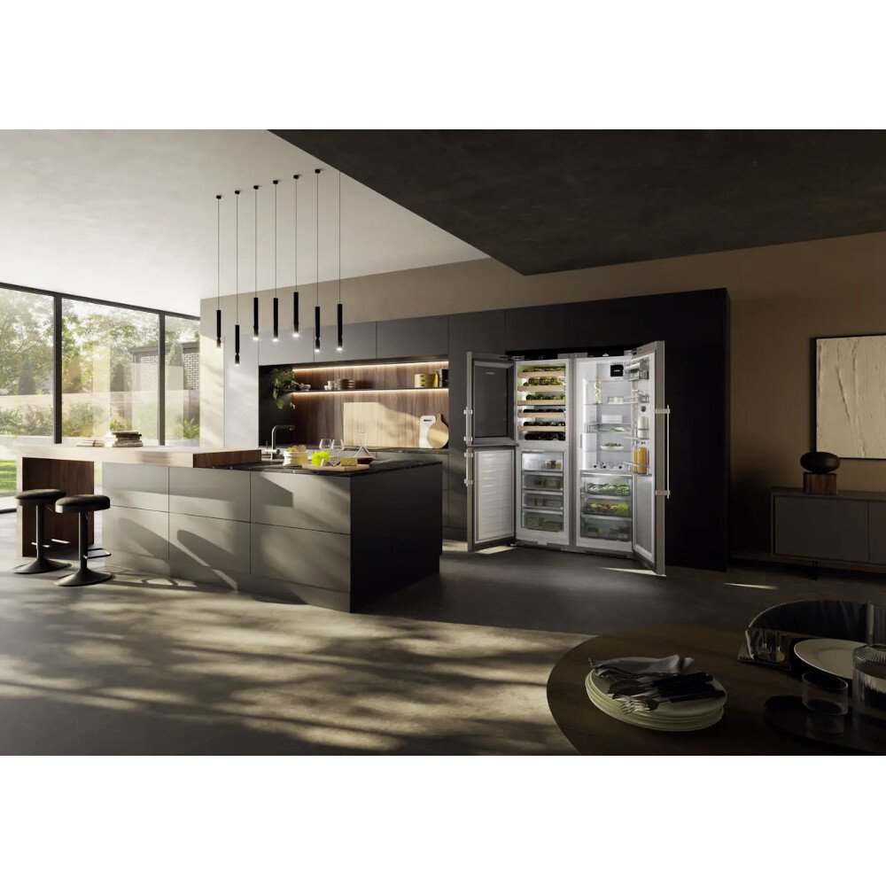 Liebherr XRCst5295 American Fridge Freezer,  Plumbed, Stainless Steel, D Rated