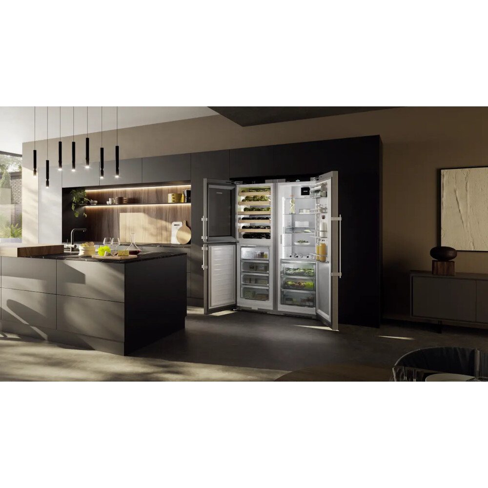Liebherr XRCst5295 American Fridge Freezer,  Plumbed, Stainless Steel, D Rated