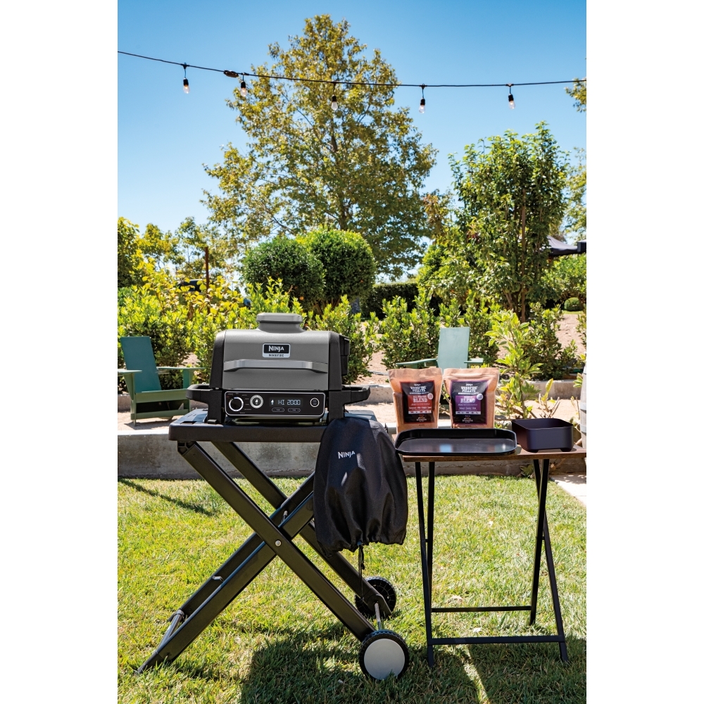 Ninja XSKGRLLSTDEUK Woodfire Electric BBQ Grill Stand, Black
